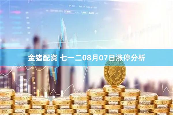 金猪配资 七一二08月07日涨停分析